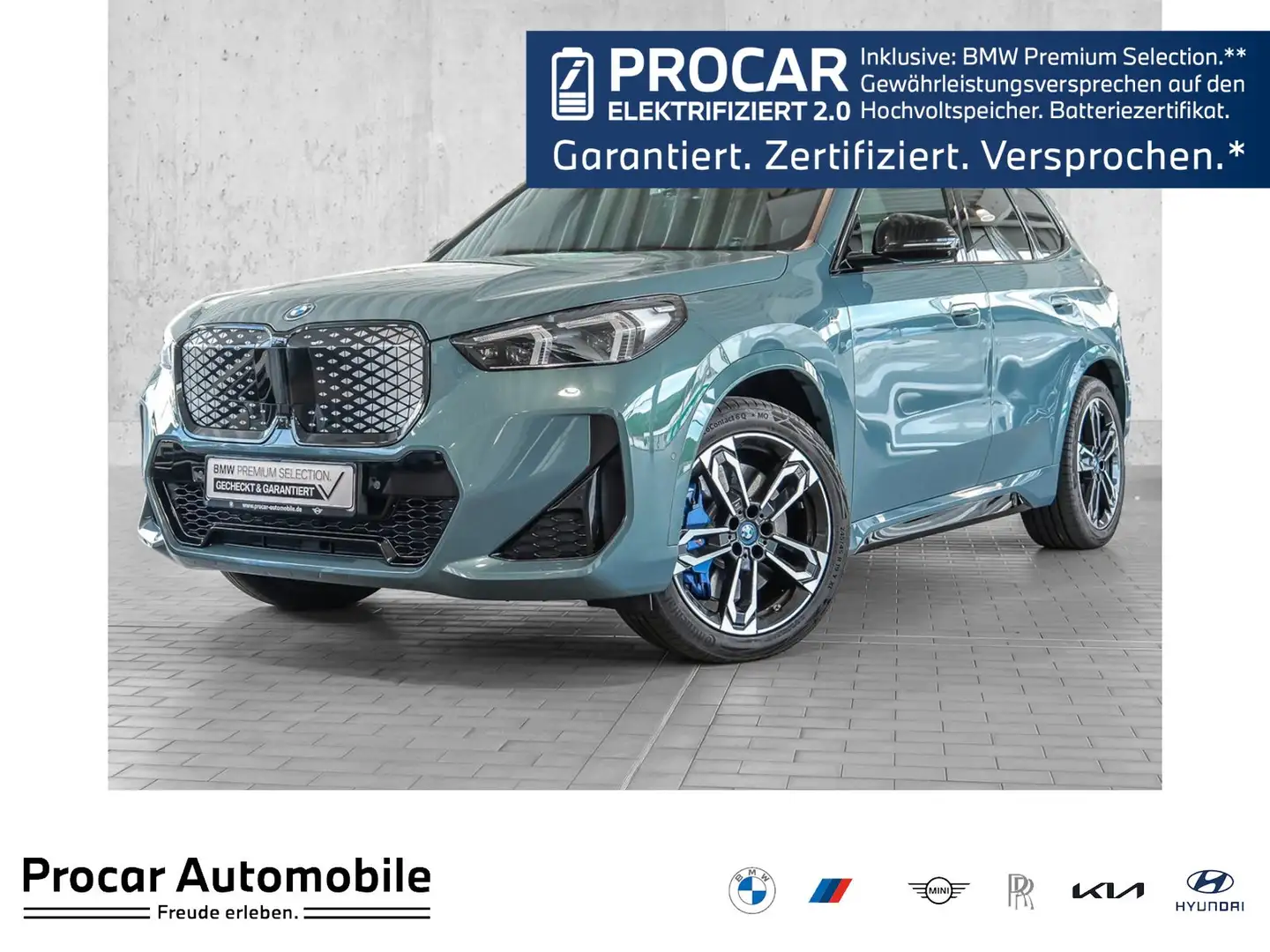 BMW iX1 xDrive30 M-Sport HeadUp 360Grad ACLadenProf Verde - 1