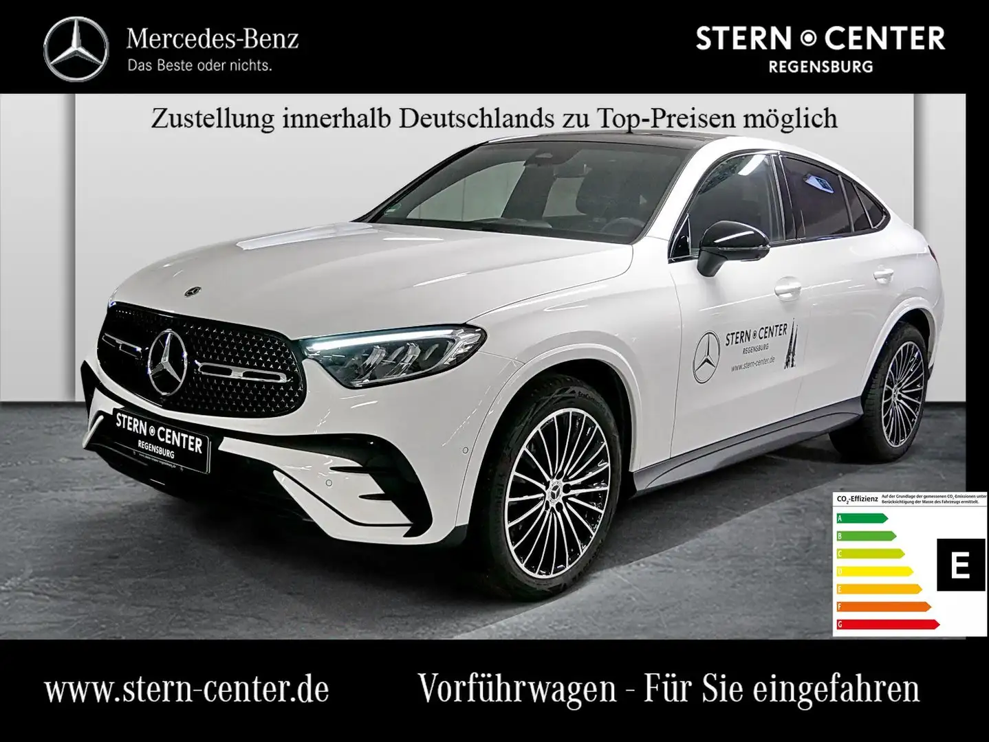 Mercedes-Benz GLC 200 d 4M Coupé+AMG+DIST+AHK+PANO+MEMORY+360° Wit - 1