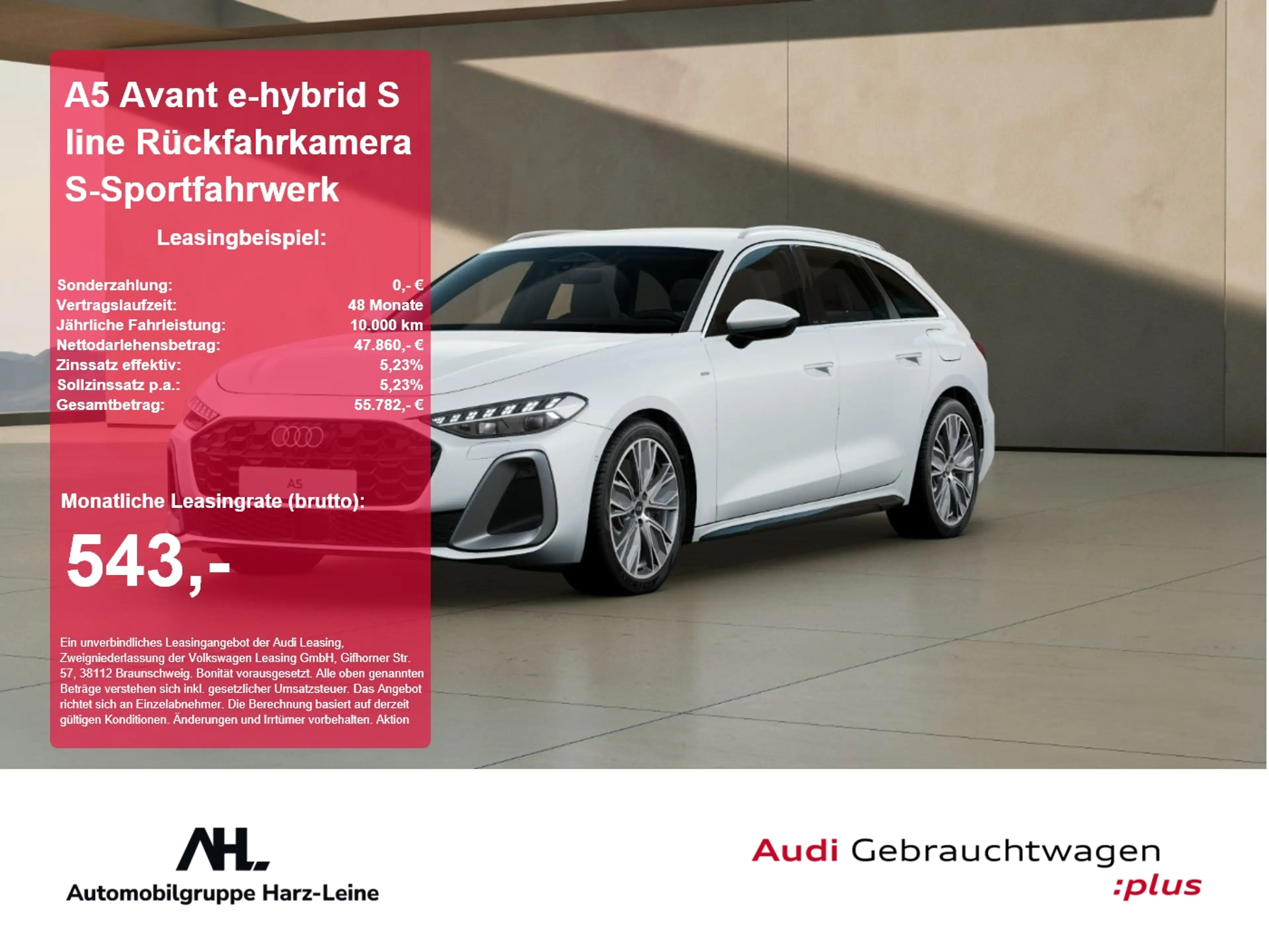 Audi A5 Avant e-hybrid S line Rückfahrkamera S-Sportfahrwe