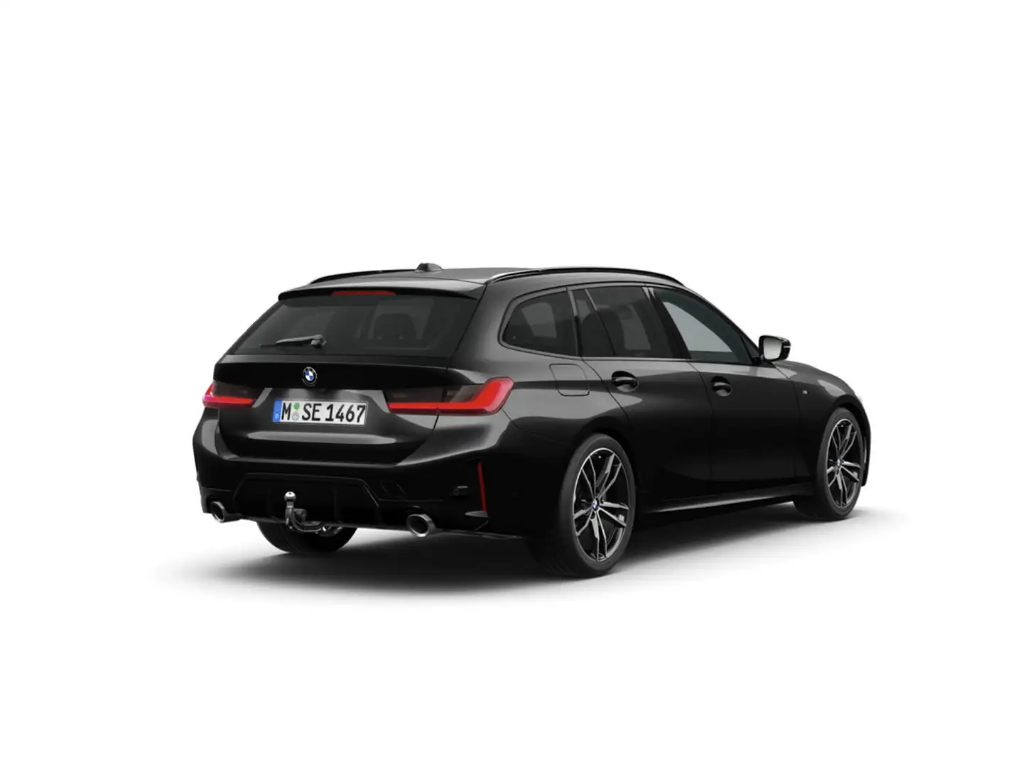 BMW 320 d Touring xDrive M-Sport PANO AHK STANDHZ Nero - 2