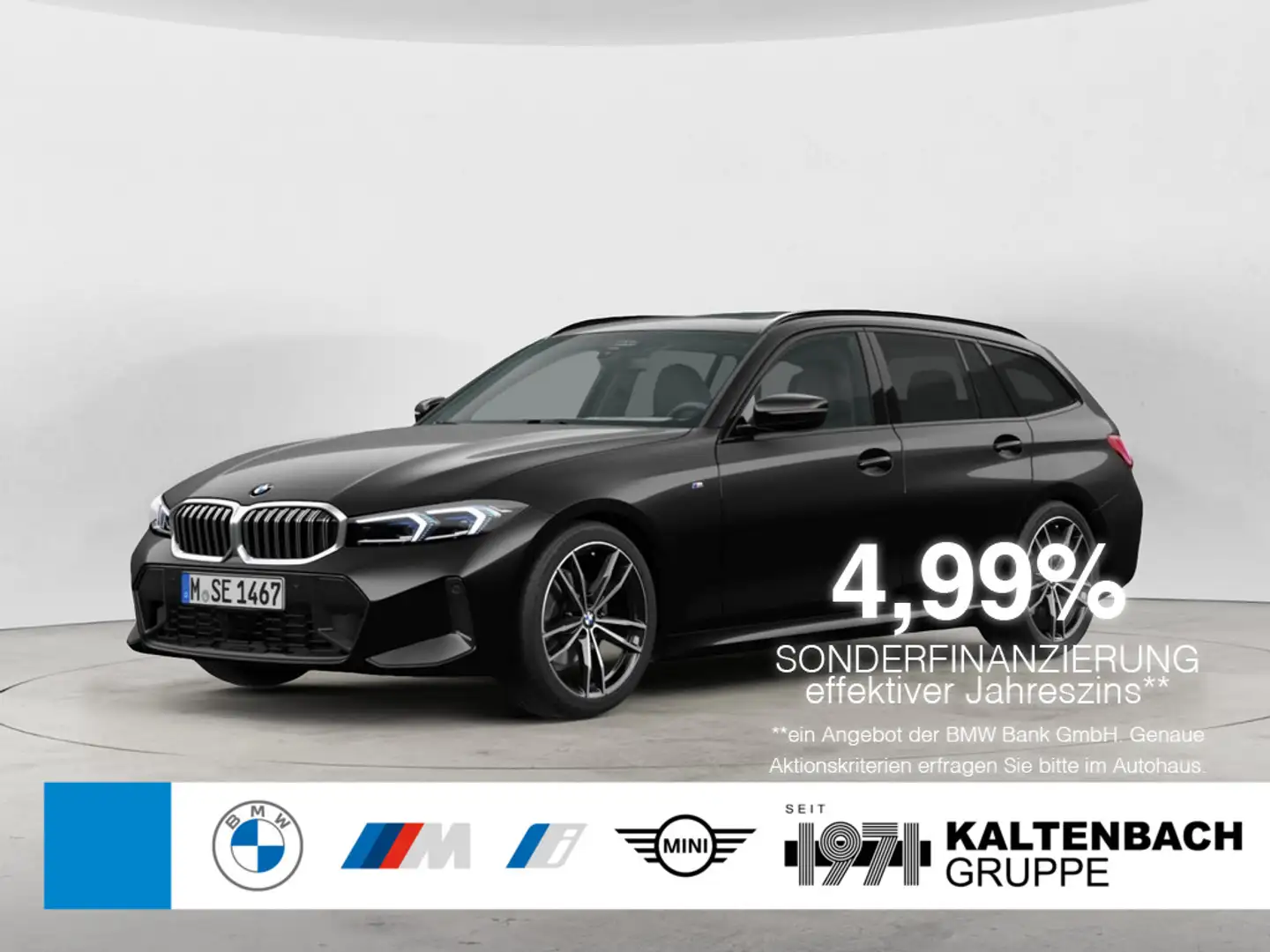 BMW 320 d Touring xDrive M-Sport PANO AHK STANDHZ Noir - 1