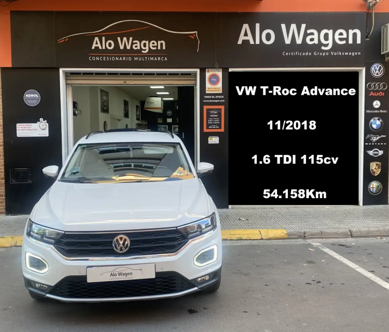 Volkswagen T-Roc 1.6TDI Advance Blanc - 1