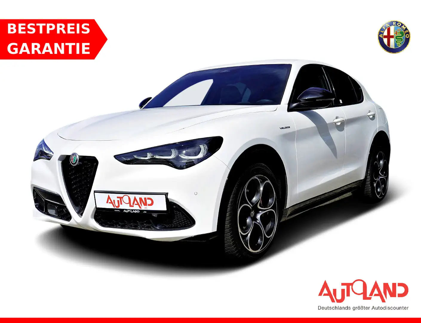 Alfa Romeo Stelvio 2.0 Turbo 16V Aut. Matrix ACC Navi Weiß - 1