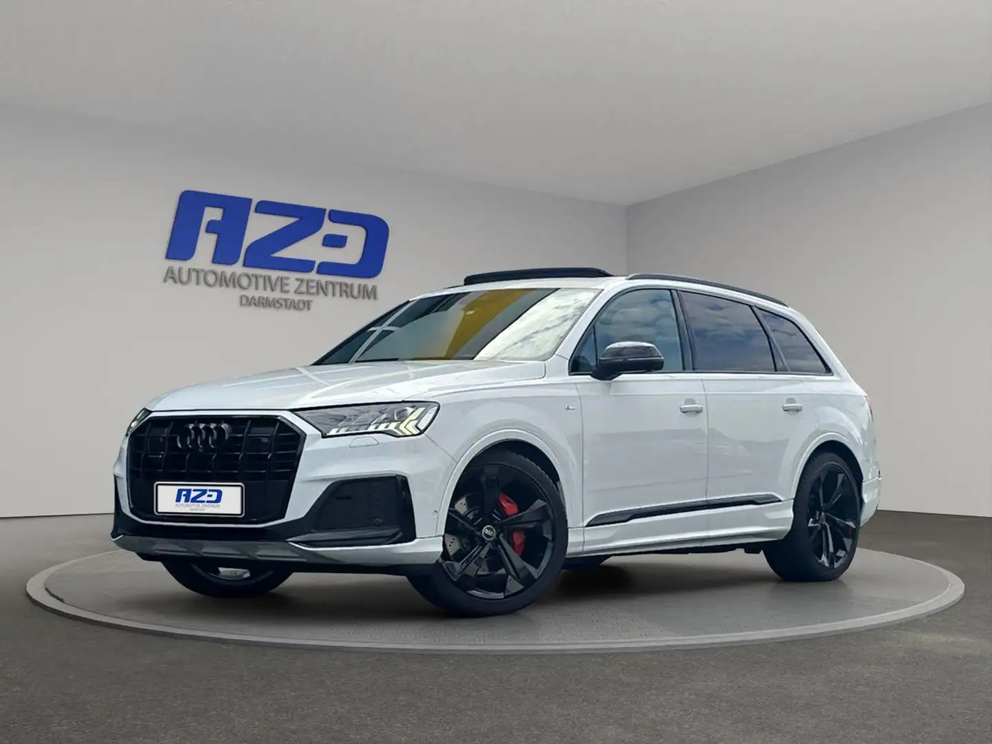 Audi Q7 50 TDI quat STNDHZ 7SITZER PANO AHK LUFT 360° Blanc - 1