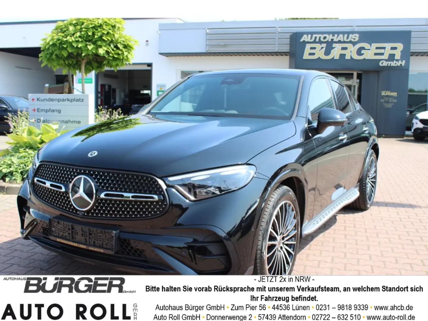 Mercedes-Benz GLC 200 4M AMG Pano 360° AHK Navi Multibeam Keyless Night Schwarz - 1