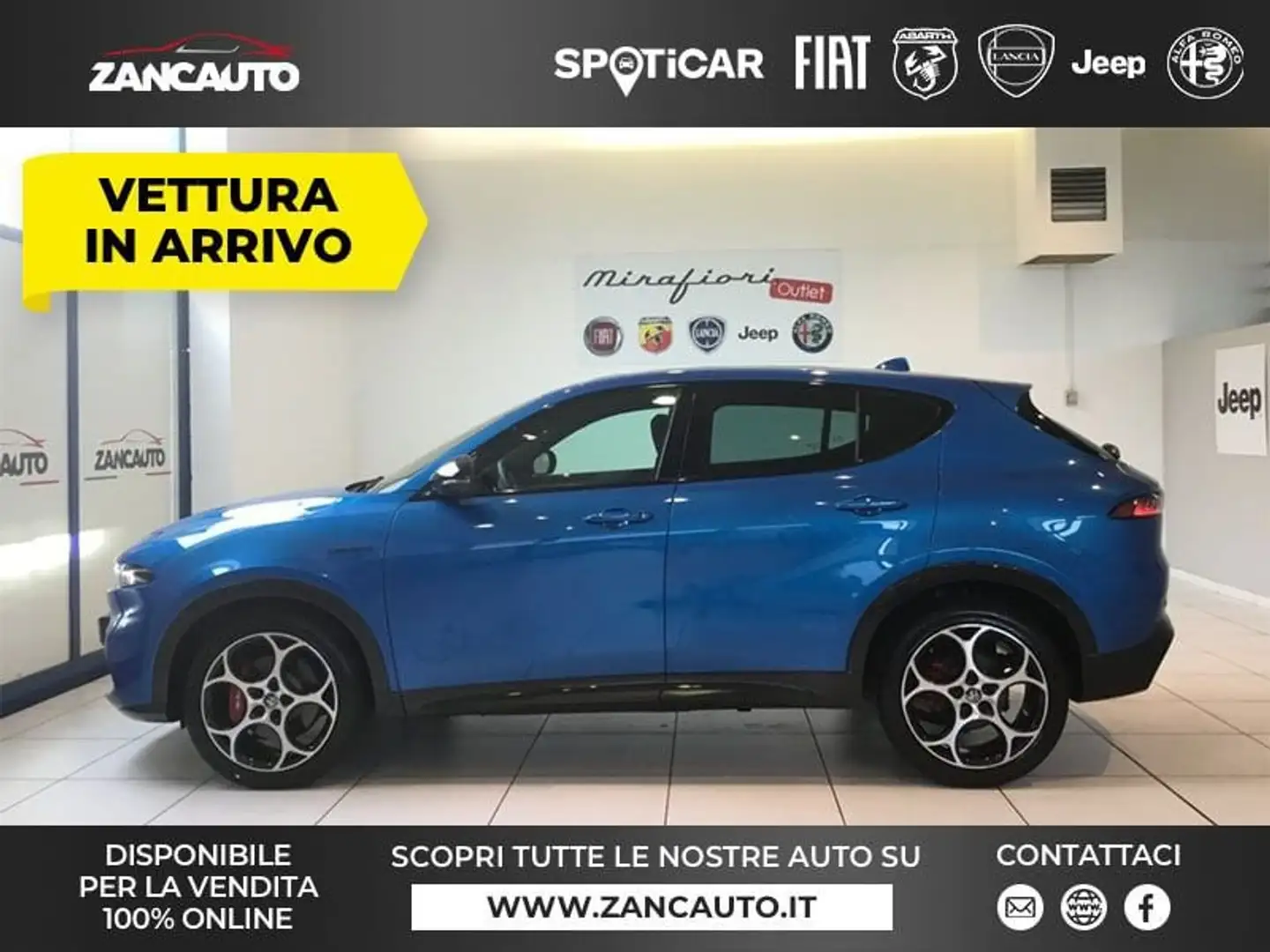 Alfa Romeo Tonale 1.6 diesel 130 CV TCT6 Veloce MY24 Blu/Azzurro - 1