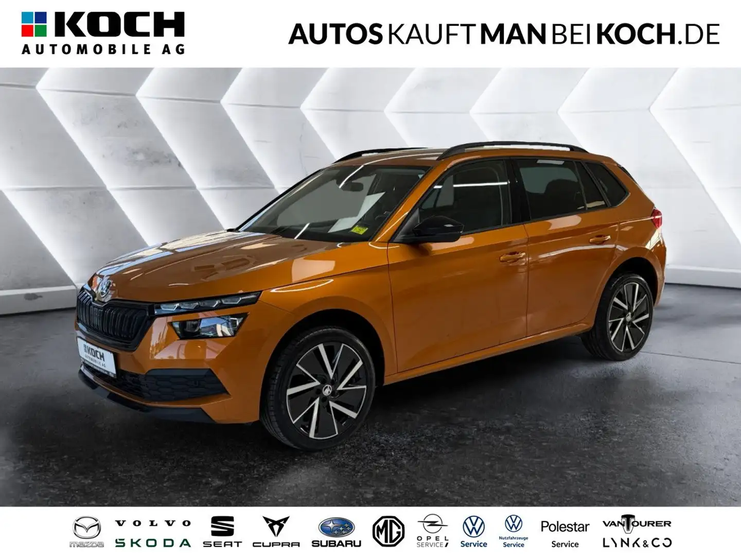 Skoda Kamiq 1.0 TSI Style Black Bluetooth LED Klima Pomarańczowy - 1