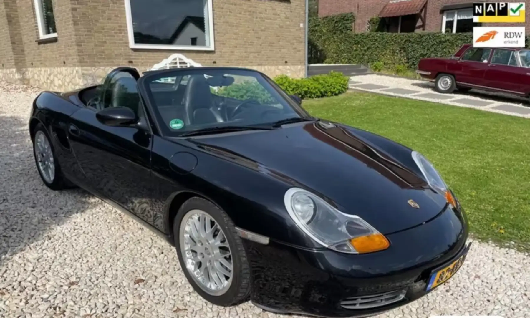 Porsche Boxster nur 73.000km! Shz, Leder, deutsches Auto, schkft. Negru - 1