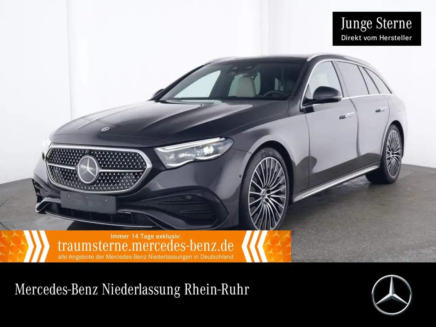 Mercedes-Benz E 300 de T 4M AMG Fahrass 360° Pano Burmester HUD Grau - 1