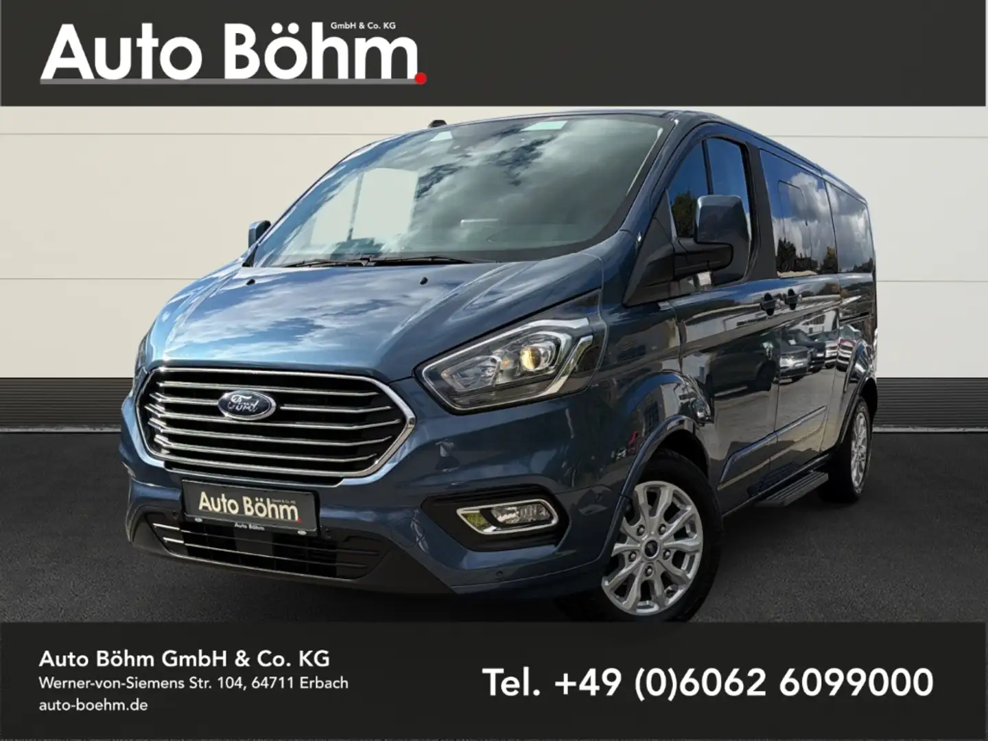 Ford Tourneo Custom L2 Titanium X Kamera+Temp+3 Z. Klima+Navi+DAB Azul - 1