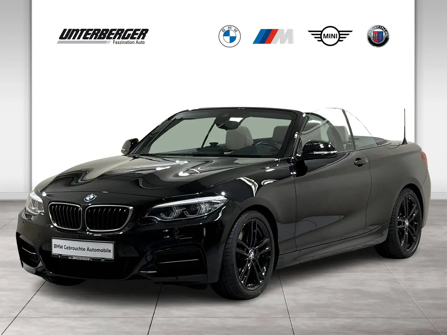 BMW 240 M240i Cabrio Navi Prof RFK HK eSitze DAB PDC Чёрный - 1
