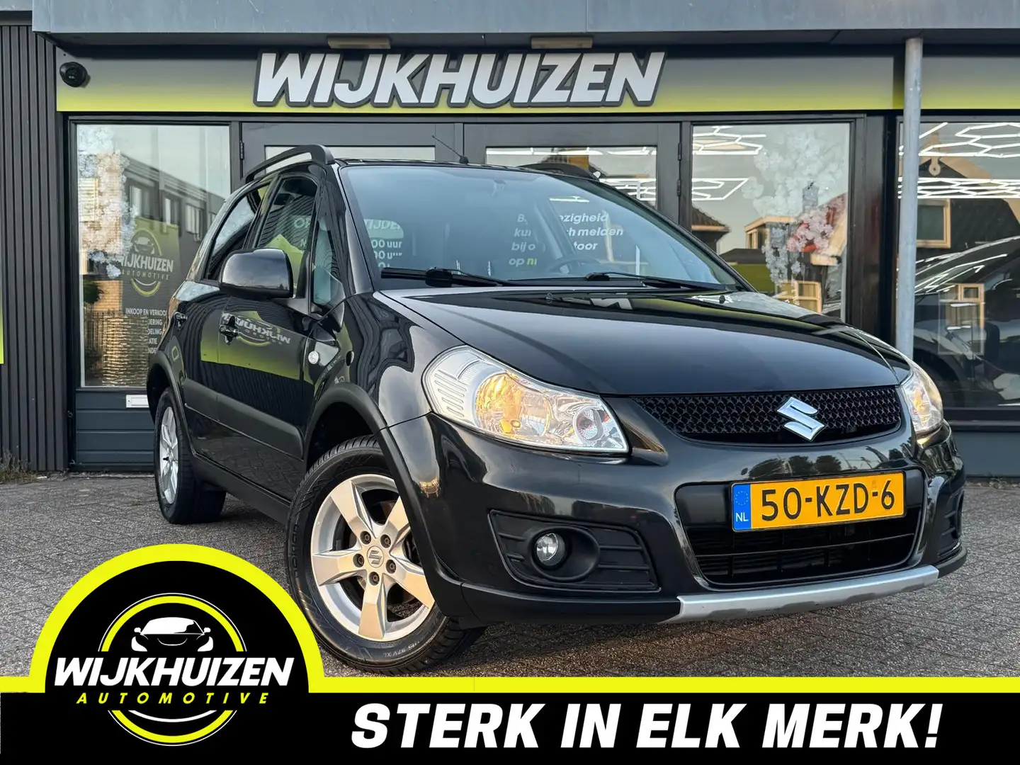 Suzuki SX4 1.6 AWD Exclusive met Airco !!! Navigatie !!! Nap Zwart - 1