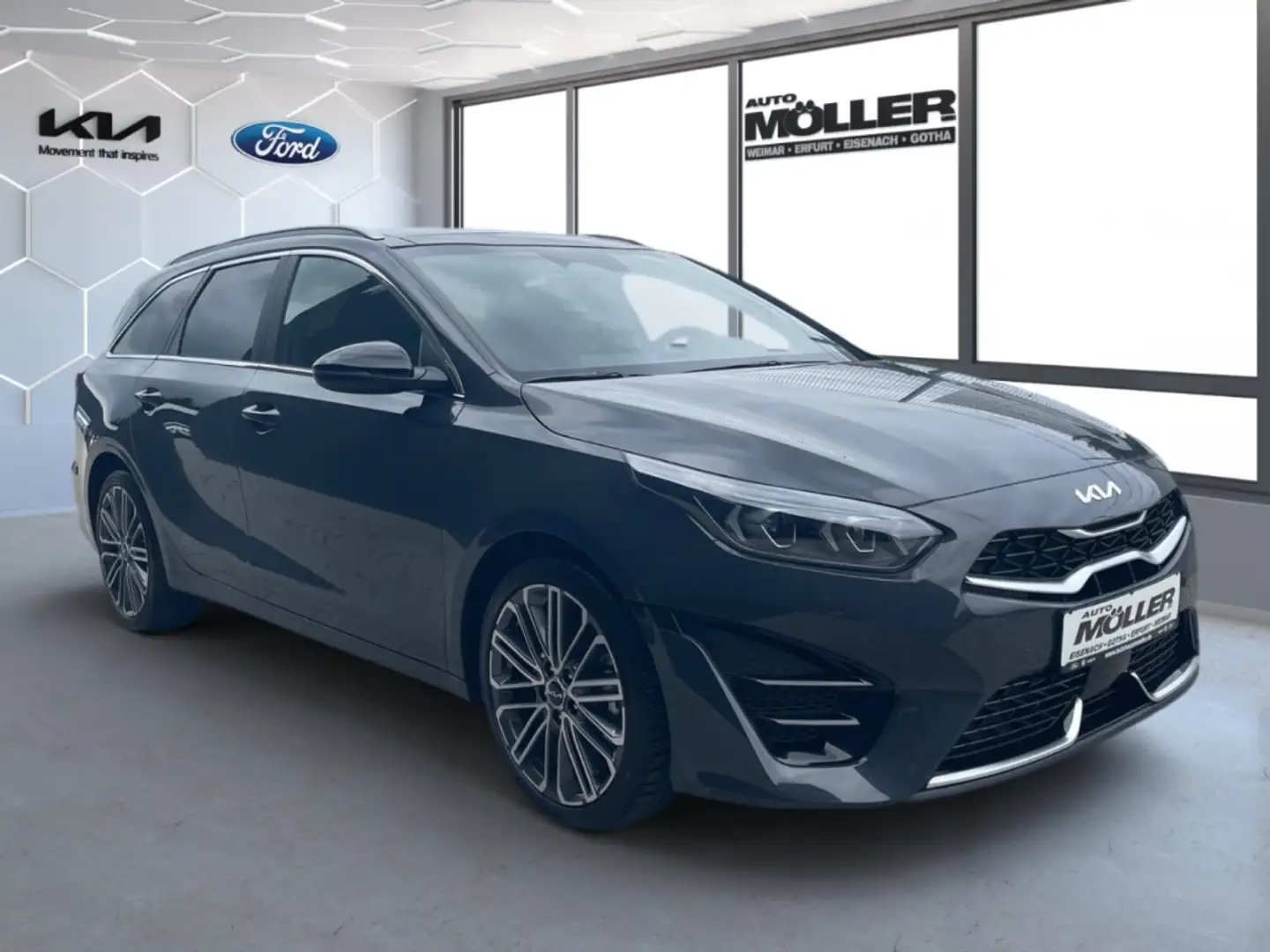Kia Ceed SW / cee'd SW 1.5T DCT GT-Line Glasdach Leder JBL Navi LED ACC M Grijs - 2