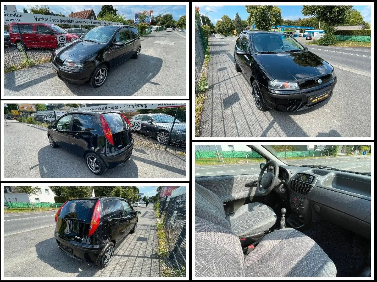 Fiat Punto 1.2 SX "nur 66.000 km" m. Zahnriemen neu! Noir - 1