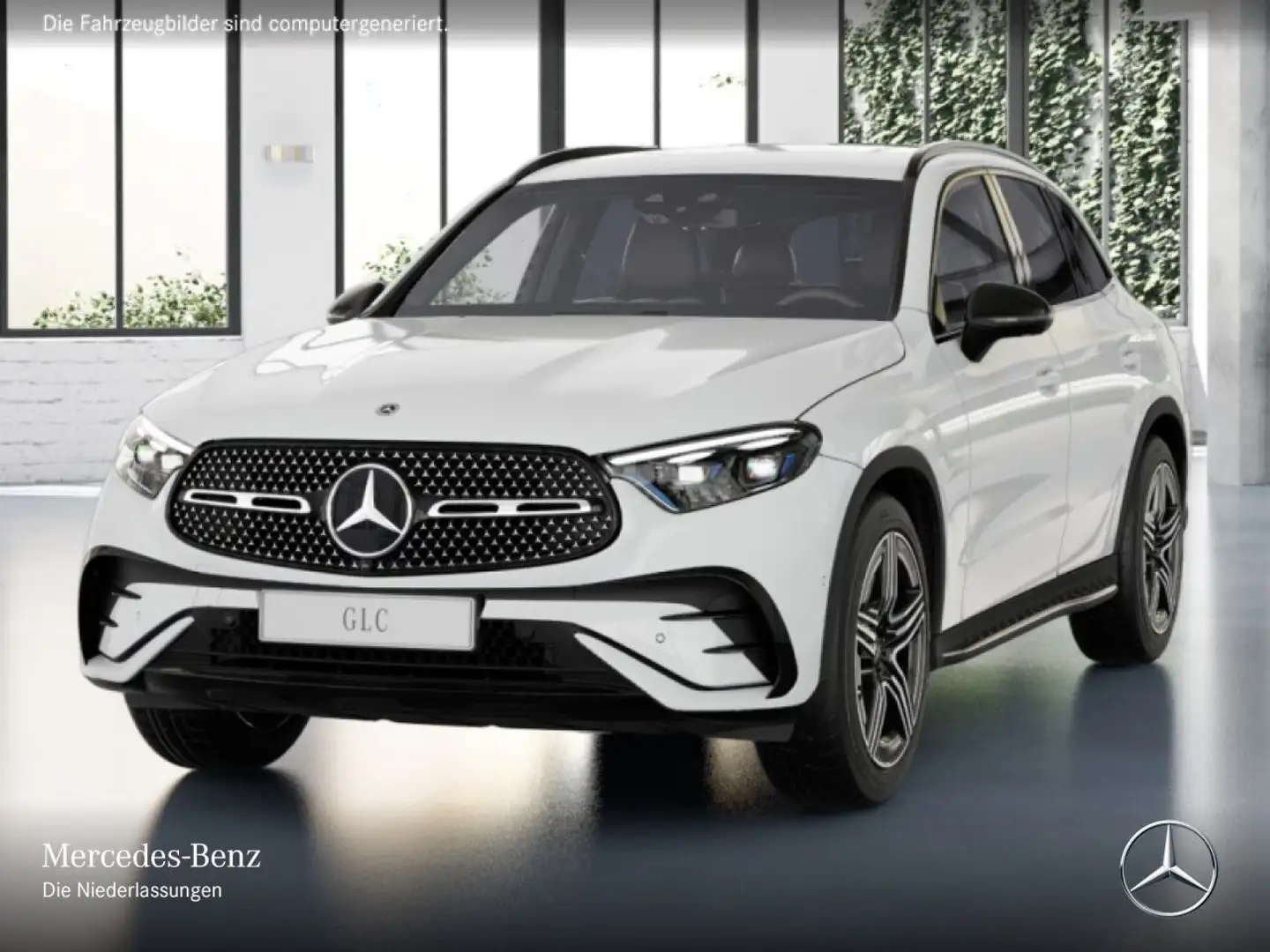 Mercedes-Benz GLC 220 d 4M AMG+NIGHT+360+AHK+BURMESTER+KEYLESS Weiß - 2