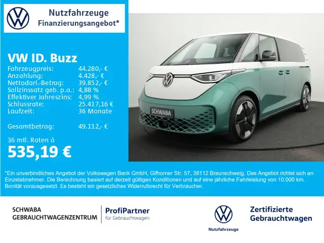 Volkswagen ID. Buzz ID.Buzz Pro *IQ.LIGHT*AHK*ACC*SHZ*R-KAM*8-fach*
