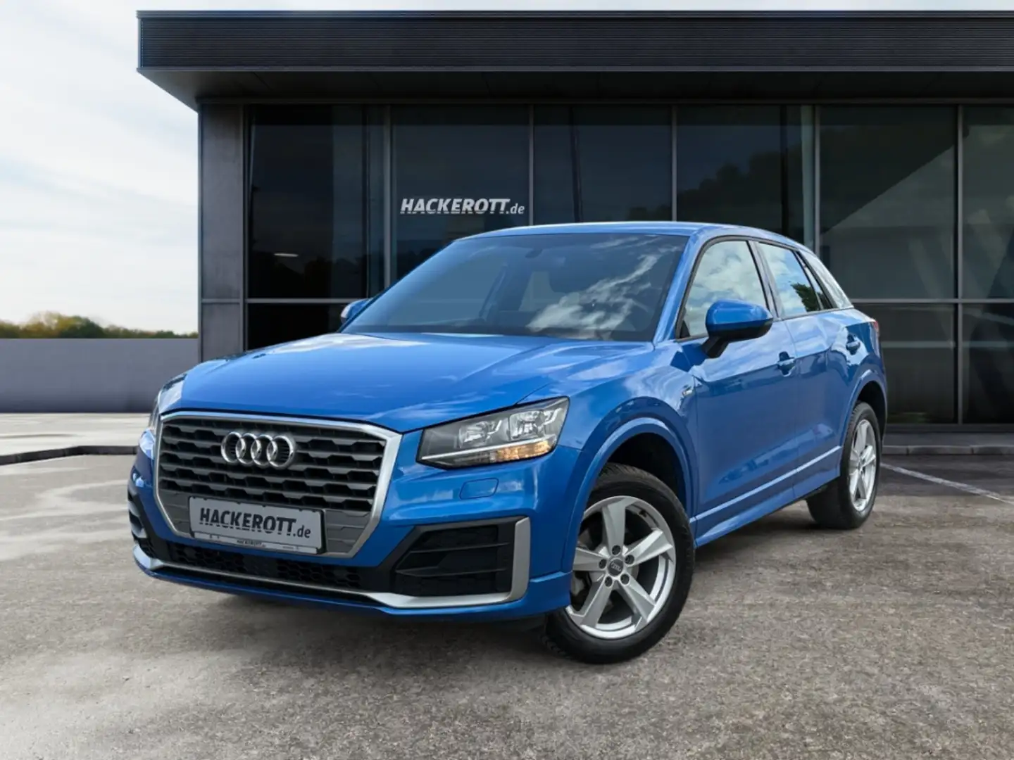 Audi Q2 sport 1.5 TFSI DSG S-Line-Exterieur Navi ACC Kessy Blau - 1