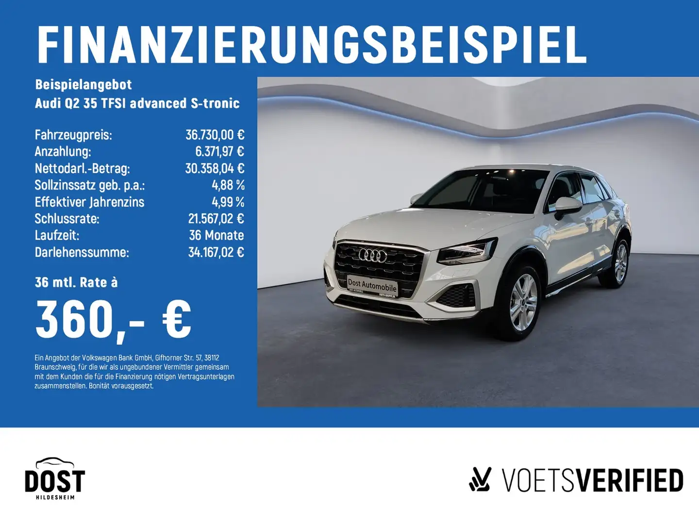 Audi Q2 35 TFSI advanced S-tronic NAVI+PDC+SHZ Weiß - 2