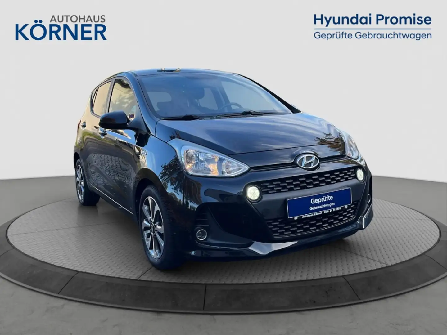 Hyundai i10 YES!+ 1.2 *KLIMA*SITZHZG*NAVI*TEMPOMAT* Noir - 1