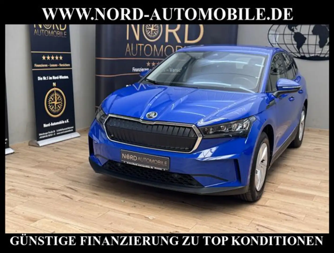 Skoda Enyaq 50 iV Automatik CCS*Navi*LED*Spurhalte* Blu/Azzurro - 1