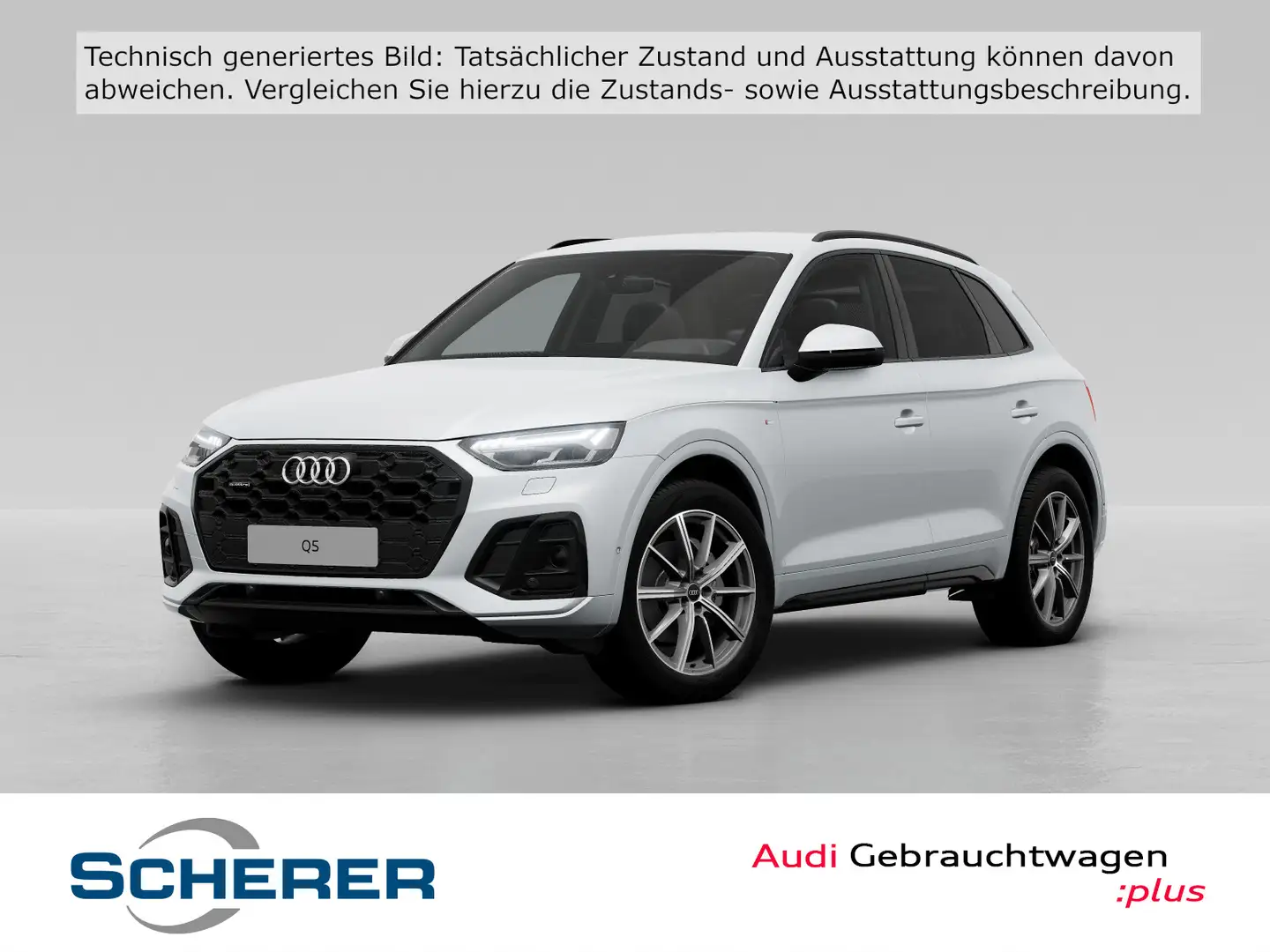 Audi Q5 S line 40 TDI quattro Matrix 20Zoll MMI SHZ Weiß - 1