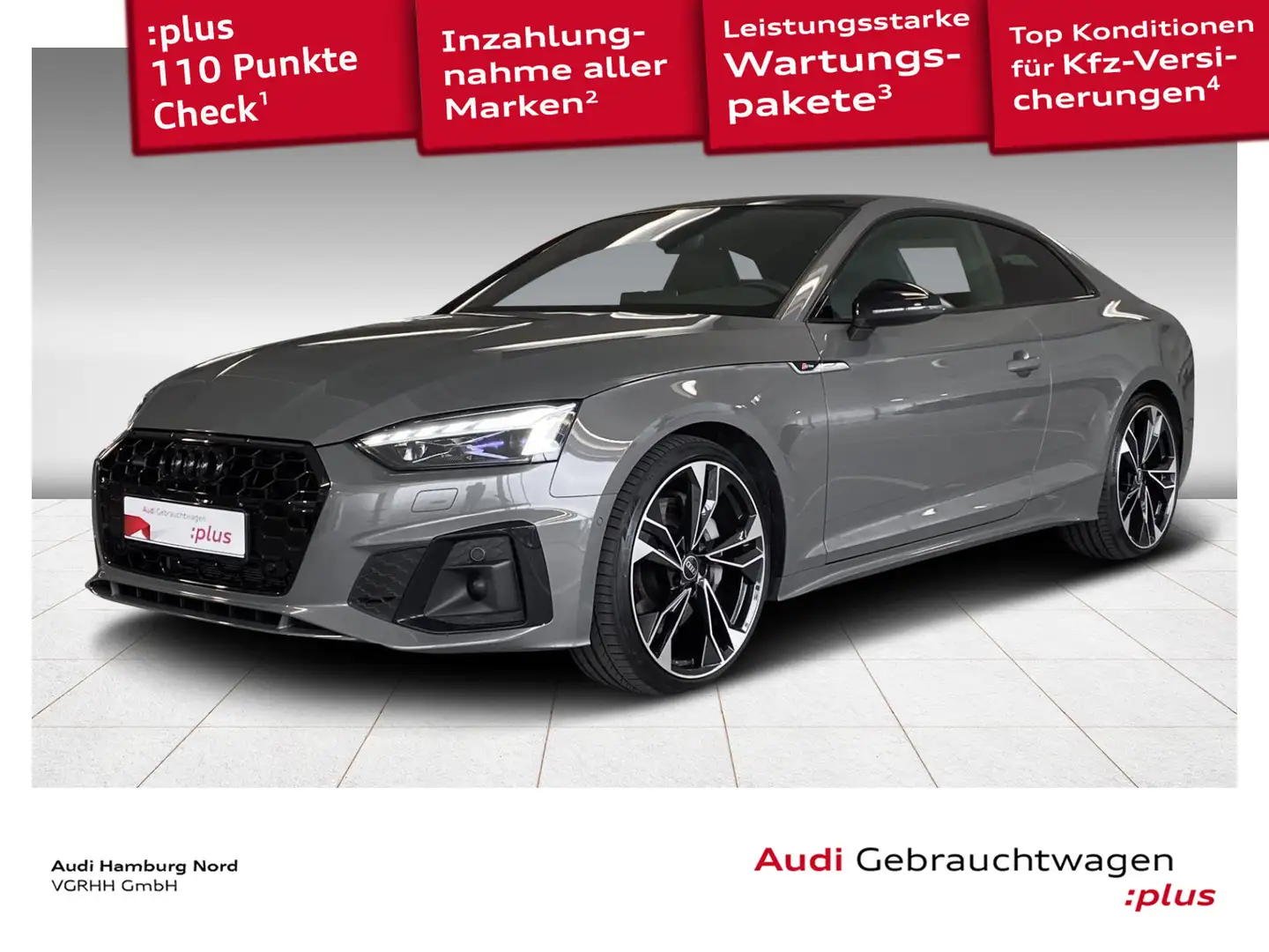 Audi A5 50 TDI qu. tiptronic 2xS line LM20 Pano Grau - 1