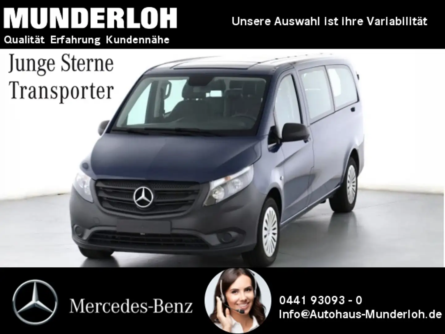 Mercedes-Benz Vito 114 CDI Tourer PRO Extralang AUT Facelift Bleu - 1