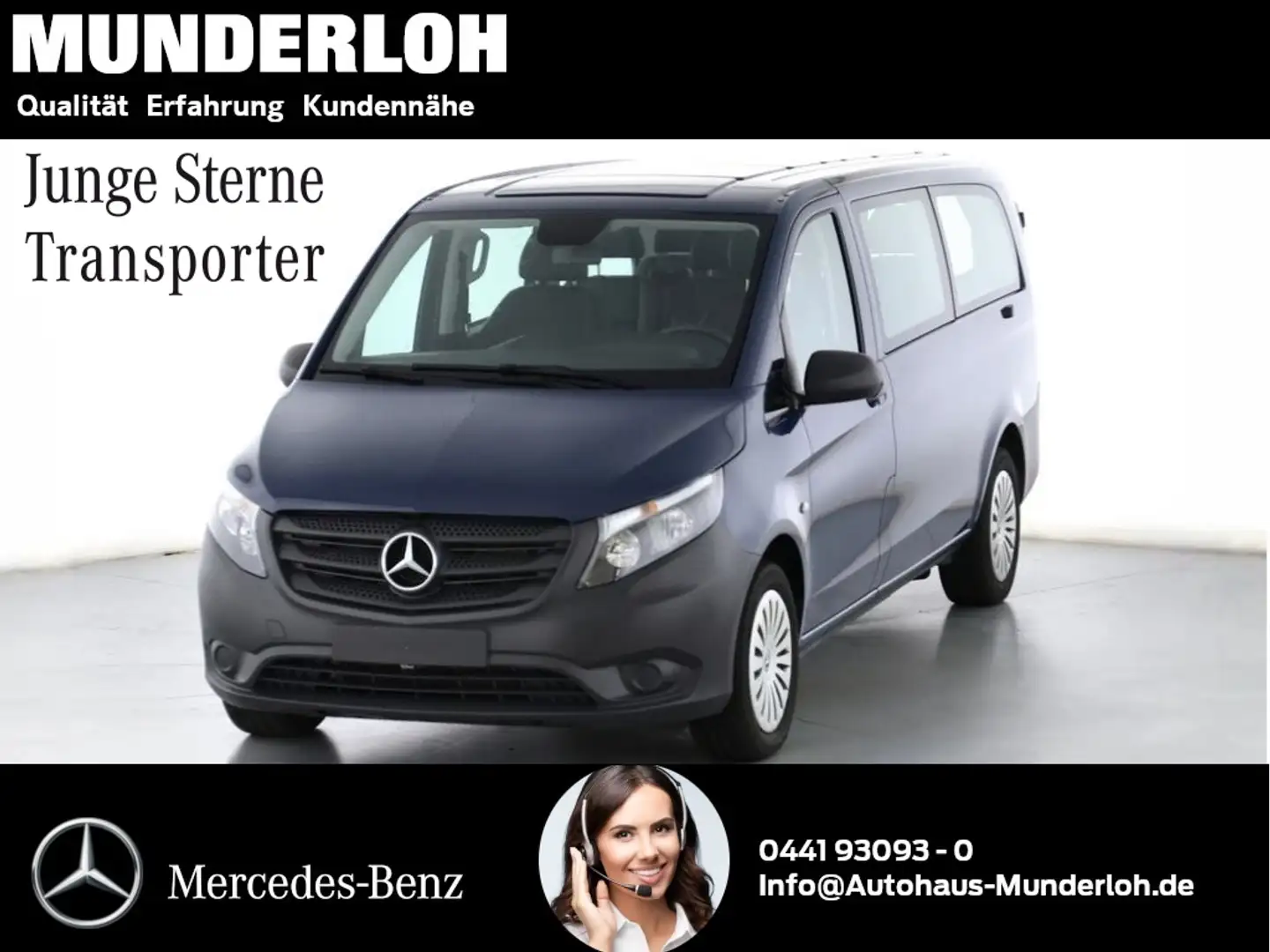 Mercedes-Benz Vito 114 CDI Tourer PRO Extralang AUT Facelift Blau - 2