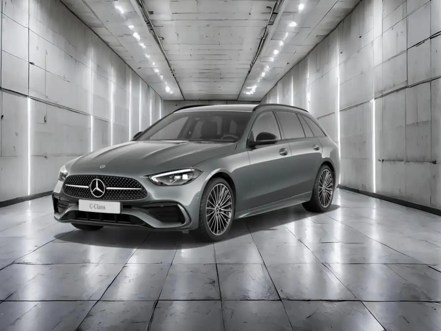 Mercedes-Benz C 300 d T AMG+AHK+PANO+MEM.+HUD+STNDHZG.+TOTW.+ Grijs - 1
