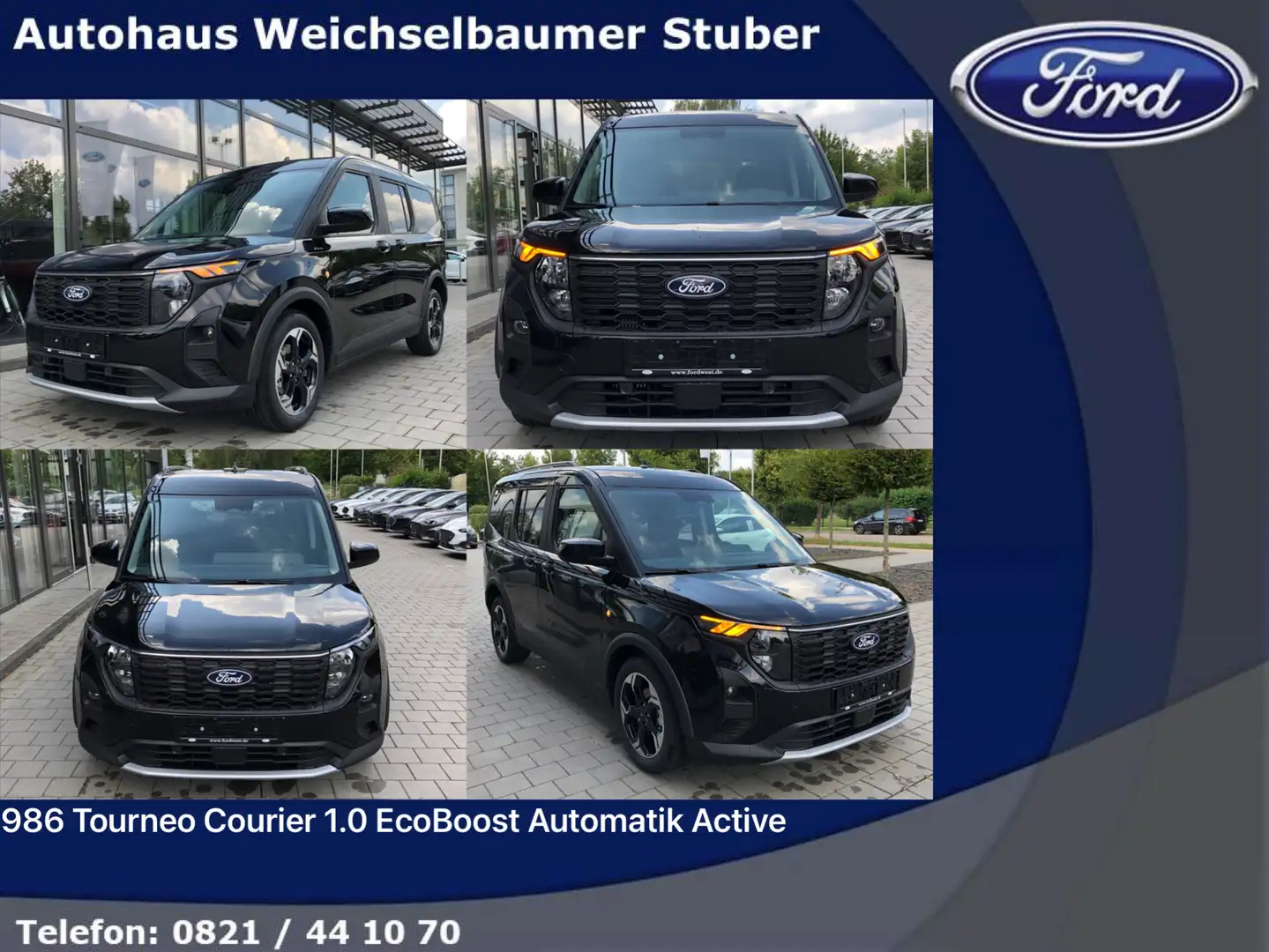 Ford Tourneo Courier 986 Tourneo Courier 1.0 EcoBoost Autom. Active Schwarz - 1