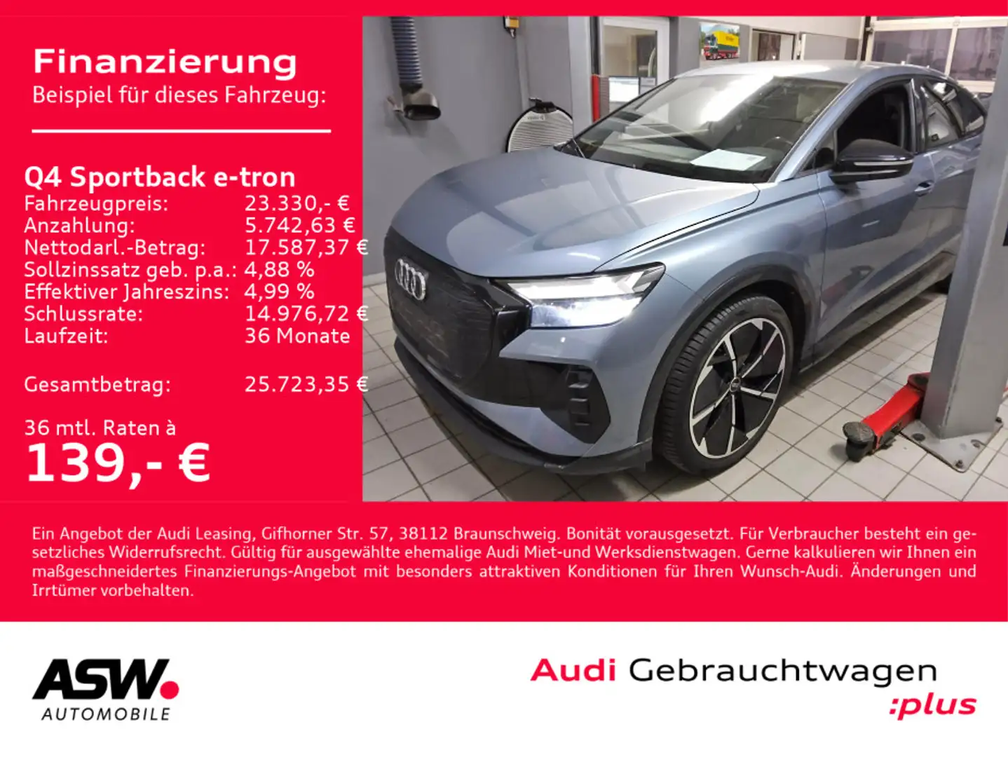 Audi Q4 e-tron Q4 Sportback advanced 35 e-tron LED RFK ACC SHZ Bleu - 1