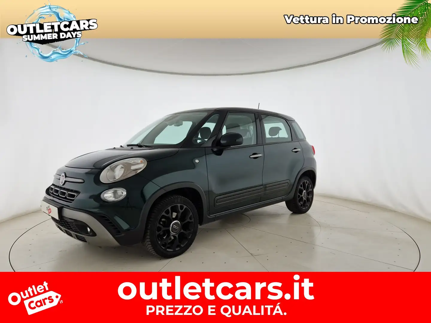 Fiat 500L cross 1.3 mjt 95cv my19 Verde - 1