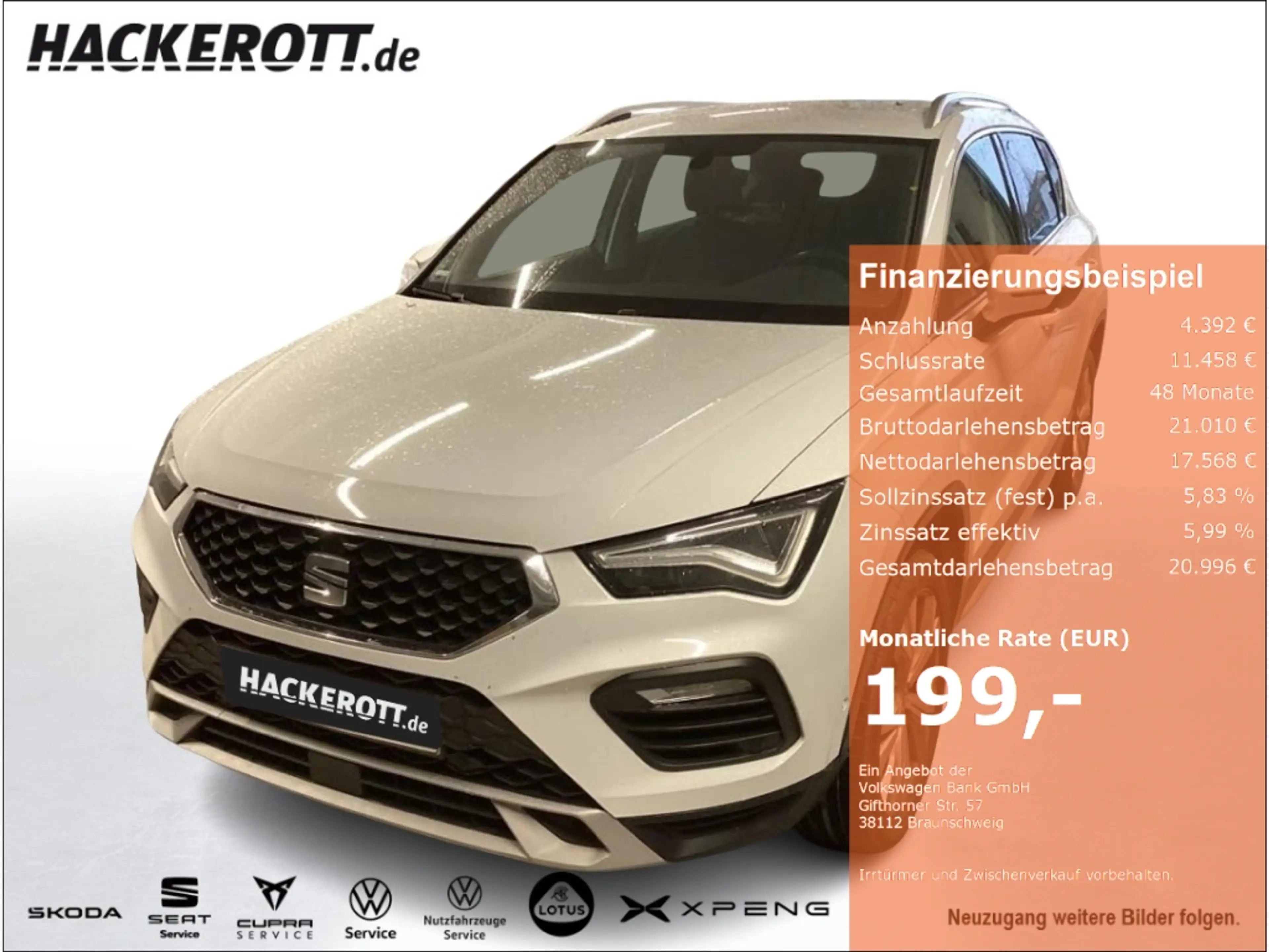 SEAT Ateca Xperience 1.5 TSI DSG bhz. WSS Parklenka. Klimaa.