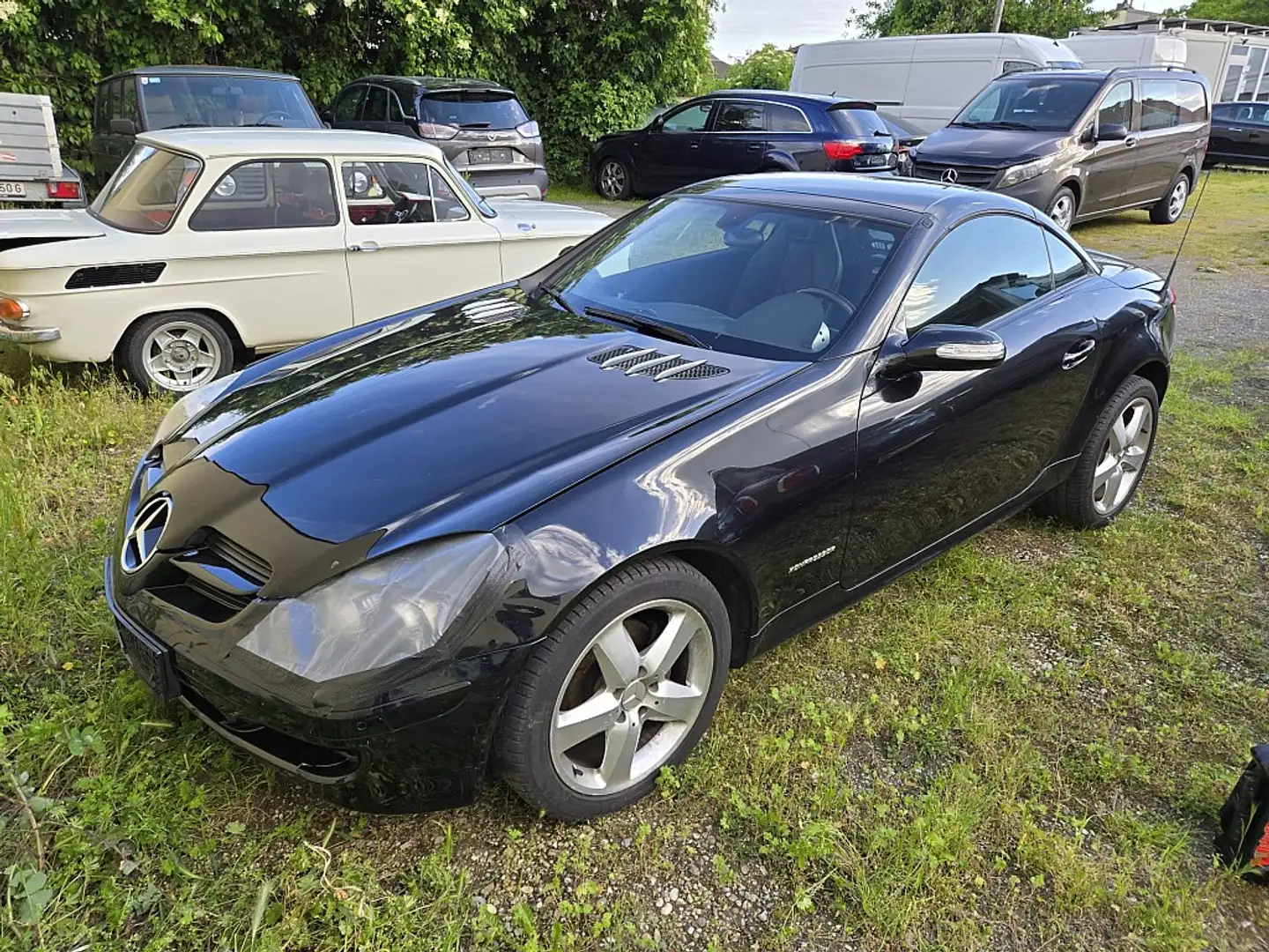Mercedes-Benz SLK 200 Kompressor Aut. Erstbesitz, Leder, Navi, Sitz K... Zwart - 1