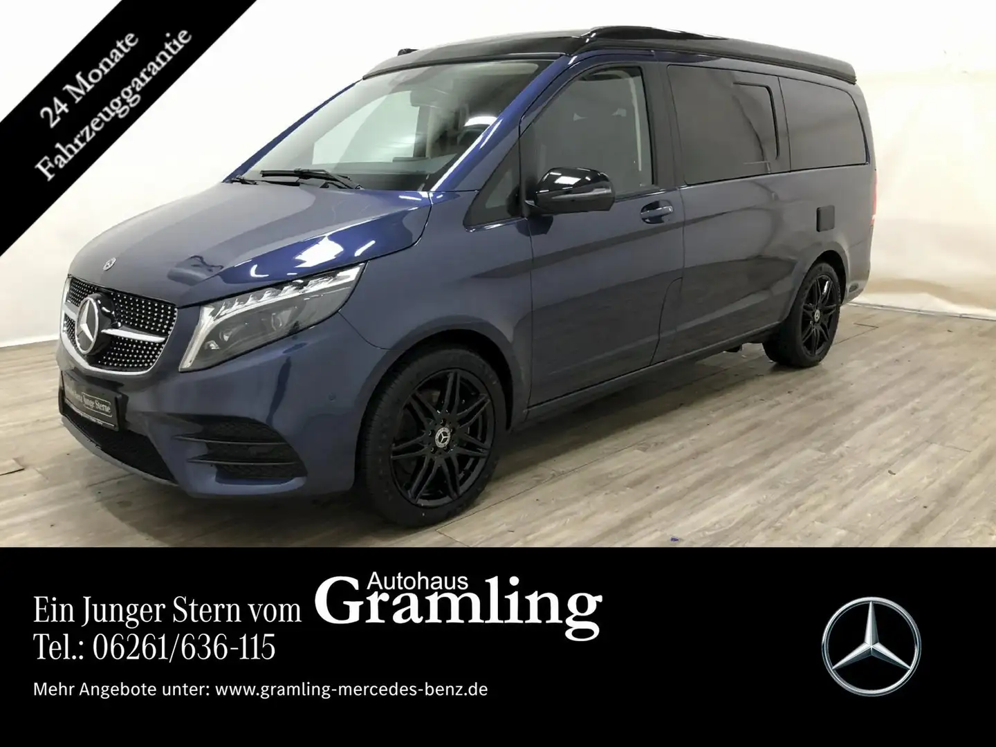 Mercedes-Benz Marco Polo V 220d Marco Polo Edition 2023 Airm*Standh*Küche Modrá - 1