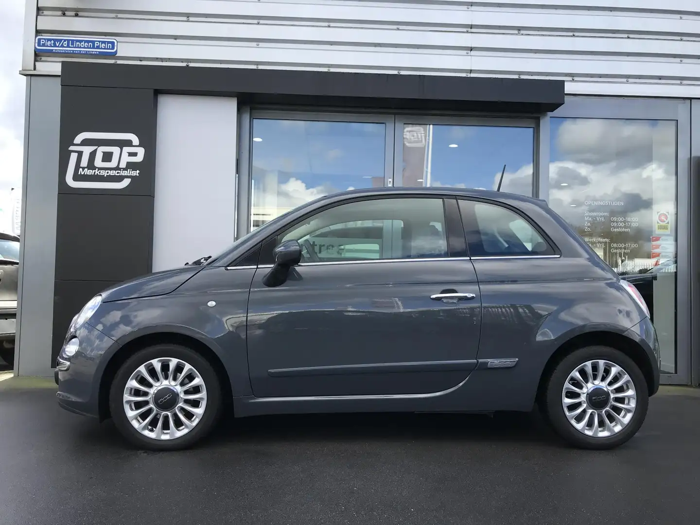 Fiat 500 0.9 TwinAir Lounge Open dak Grijs - 2