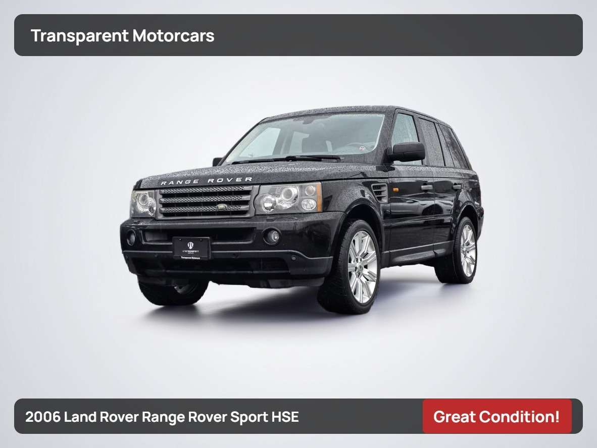 2006 Land Rover Range Rover Sport 4.4 V8/ Great Condition/ Air Suspension/ 4WD/Sunro