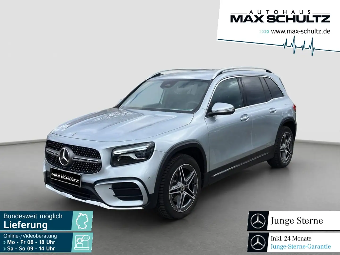Mercedes-Benz GLB 200 d AMG*SpurH*SHZ*LED*el.Heck*PDC*RFK*AHK Silber - 1