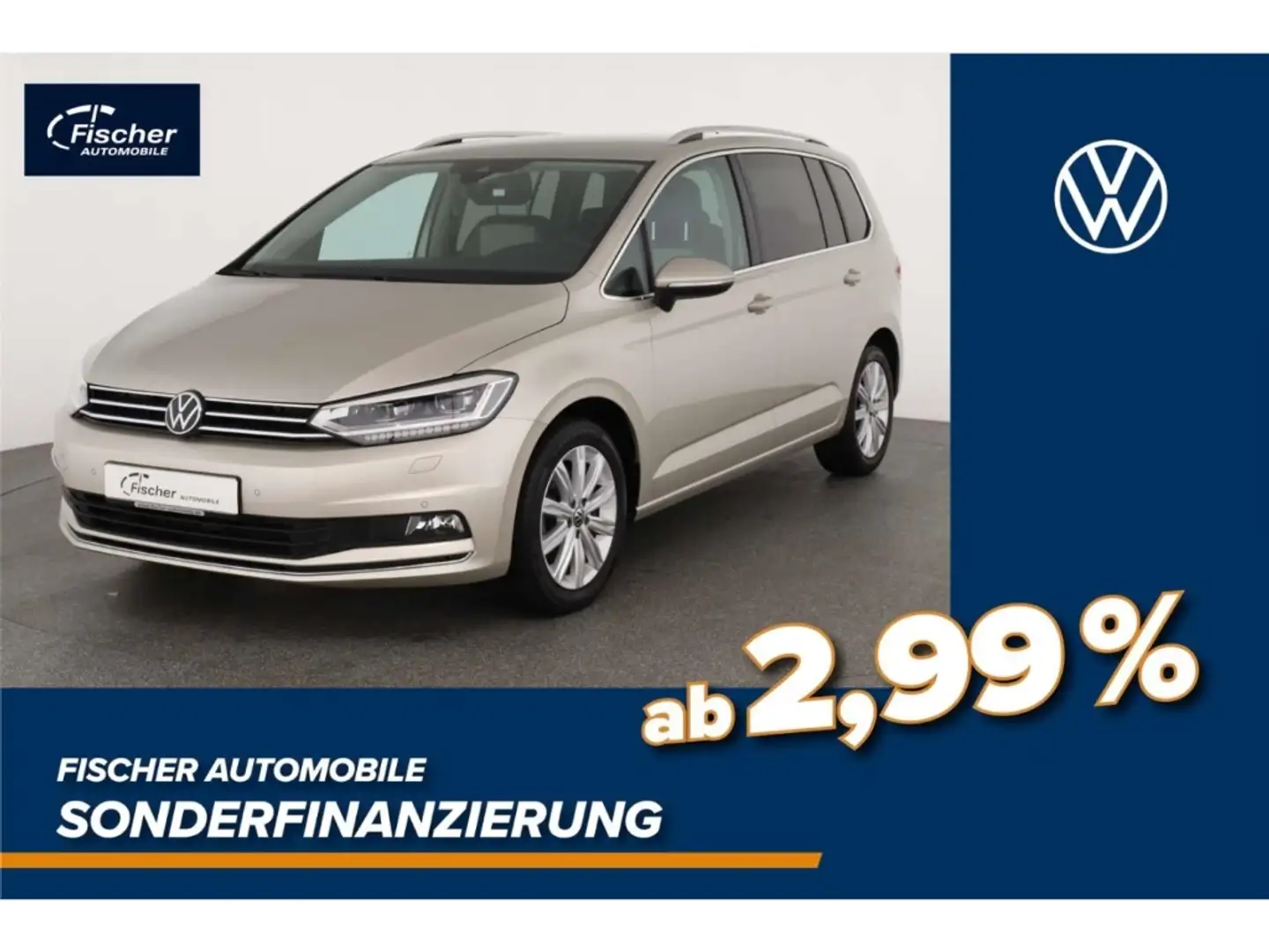 Volkswagen Touran 2.0 TDI Highline DSG NAV/LED/AHK/7-Sitzer Silber - 1