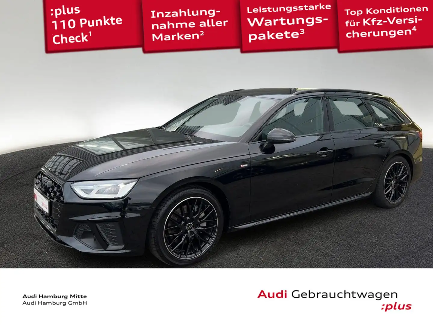Audi A4 40 TDI S line S tronic Navi Sitzhzg Schwarz - 1