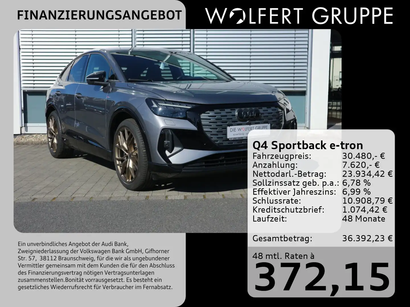 Audi Q4 e-tron Q4 Sportback 0,25% 40 e-tron edition one S-line Argent - 1