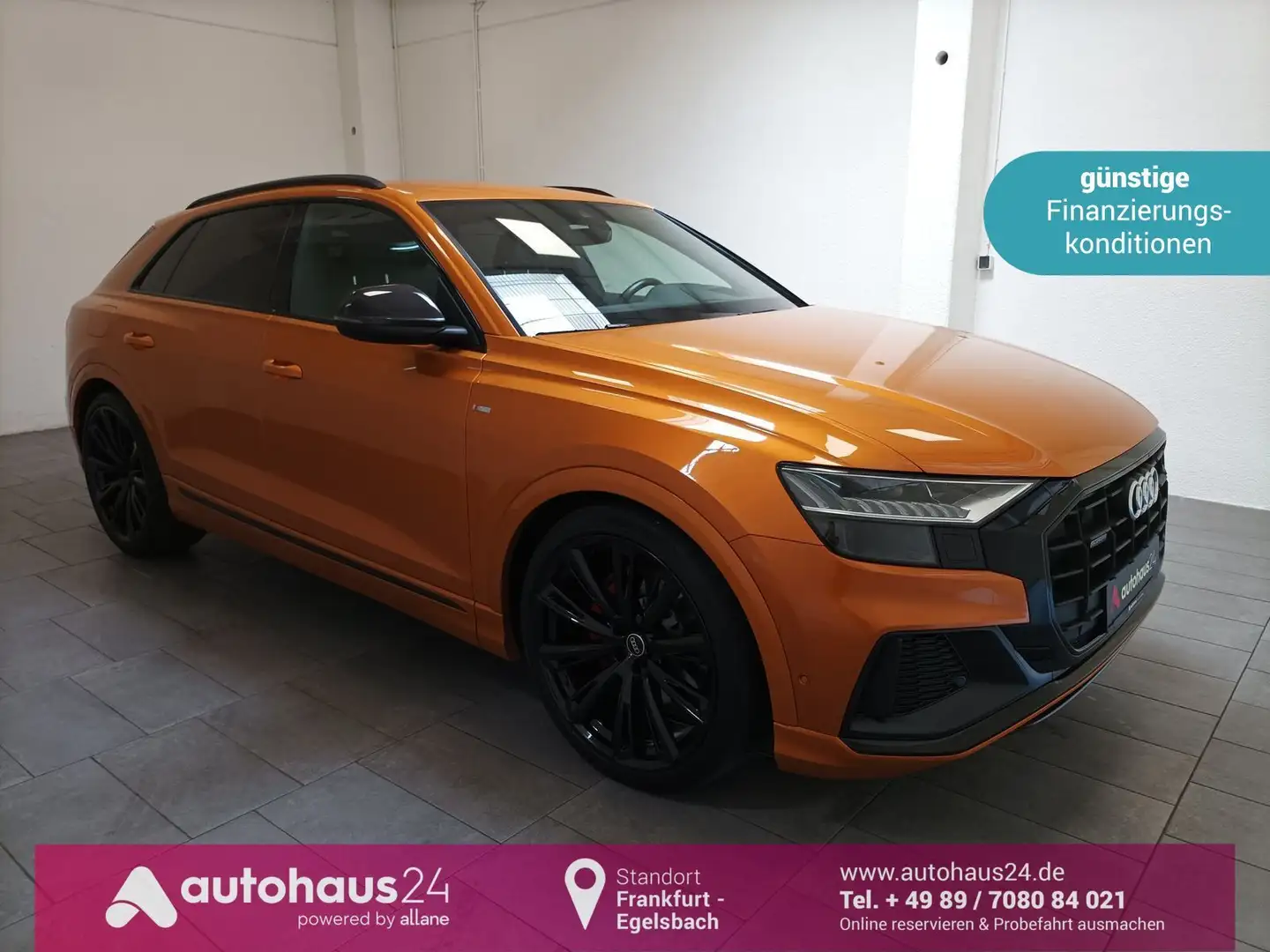 Audi Q8 50 3.0 TDI quattro S Line|Navi|HUD|CAM|Matrix Orange - 1