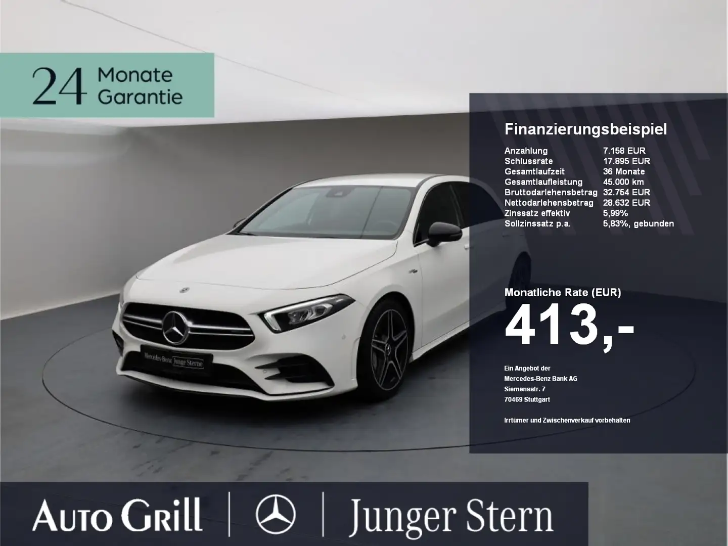 Mercedes-Benz A 35 AMG A 35 4M Night Kamera Ambiente LED *JungeSterne* Bílá - 1