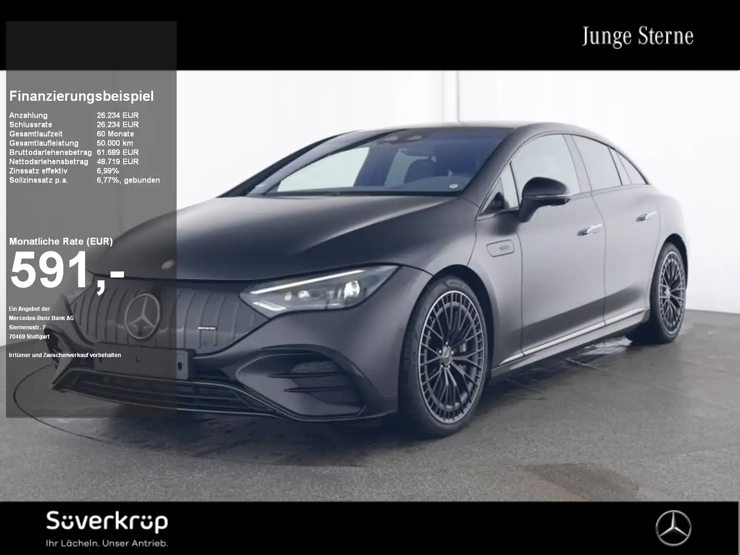 Mercedes-Benz EQE 53 AMG 4M+ , NIGHT BURM PREMIUM DISTR AHK Gris - 1