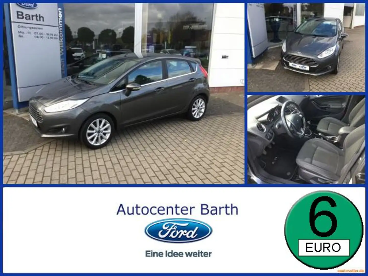 Ford Fiesta 1.0 EcoBoost Titanium Fernlichtass. LM Grau - 1