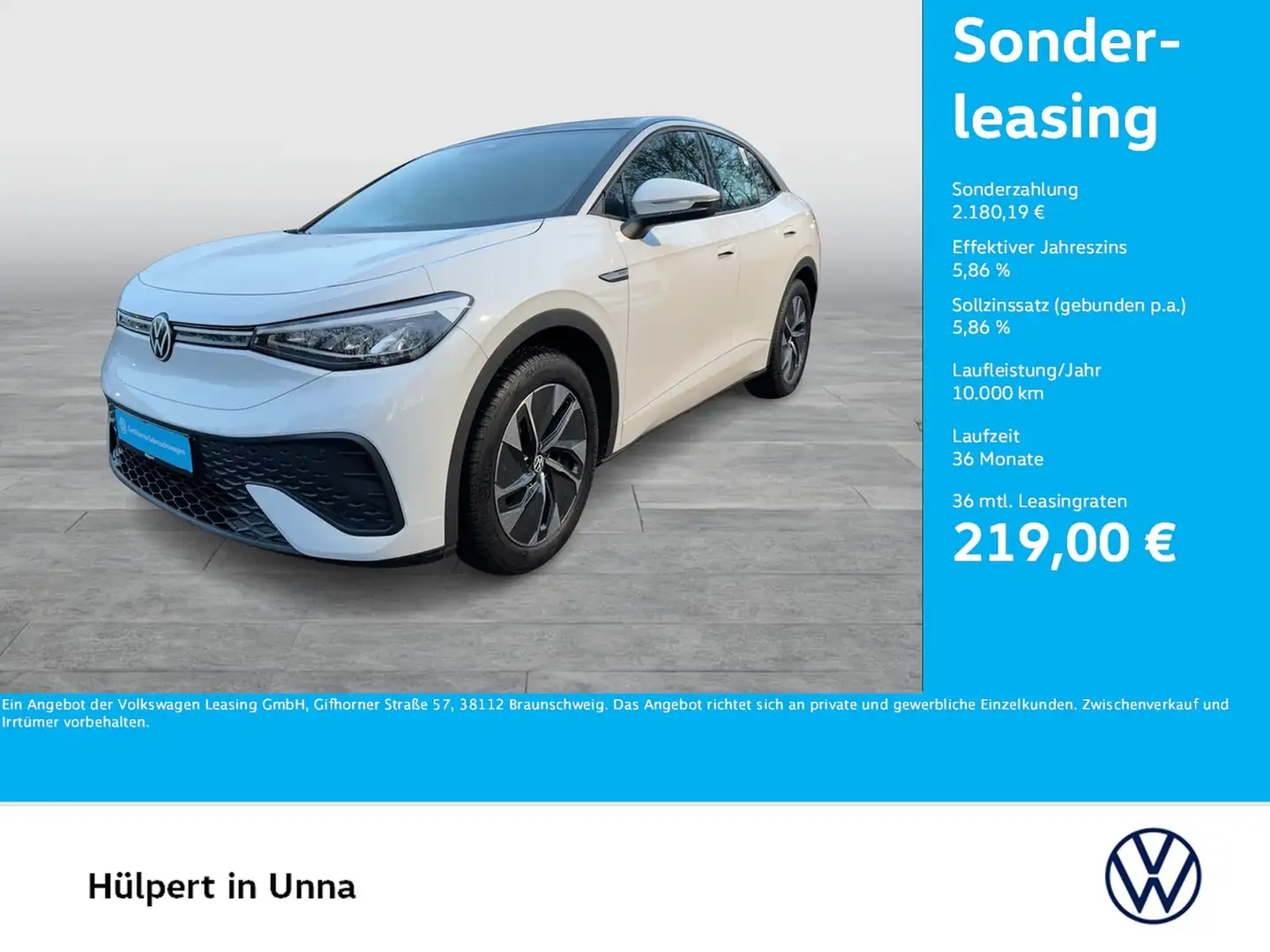 Volkswagen ID.5 PRO ACC LM19 NAVI CARPLAY SITZHEIZUNG White - 1