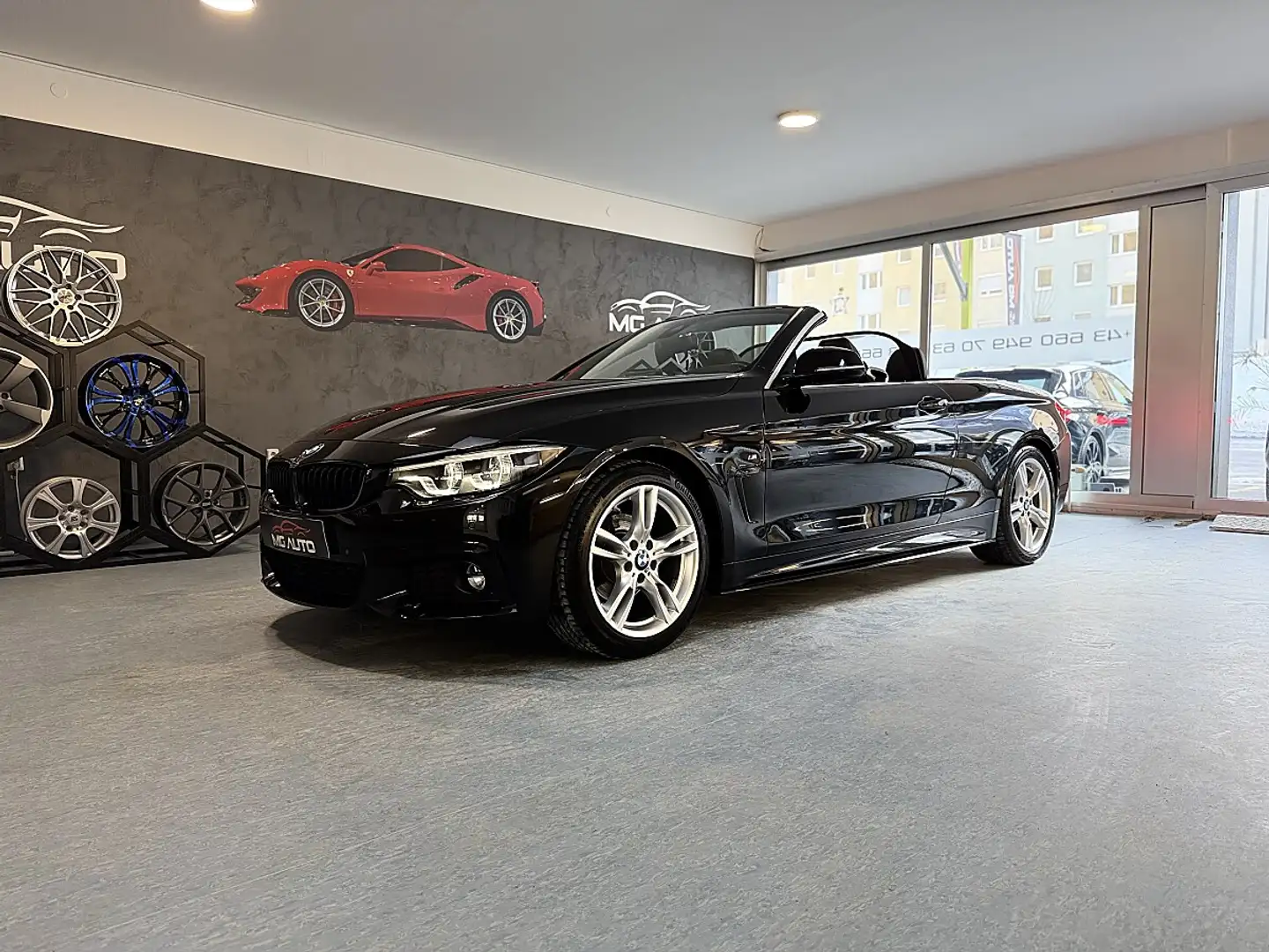 BMW 420 i *CABRIO*M-PAKET*HARMAN-KARDON*NUR 41.000 KM Schwarz - 1