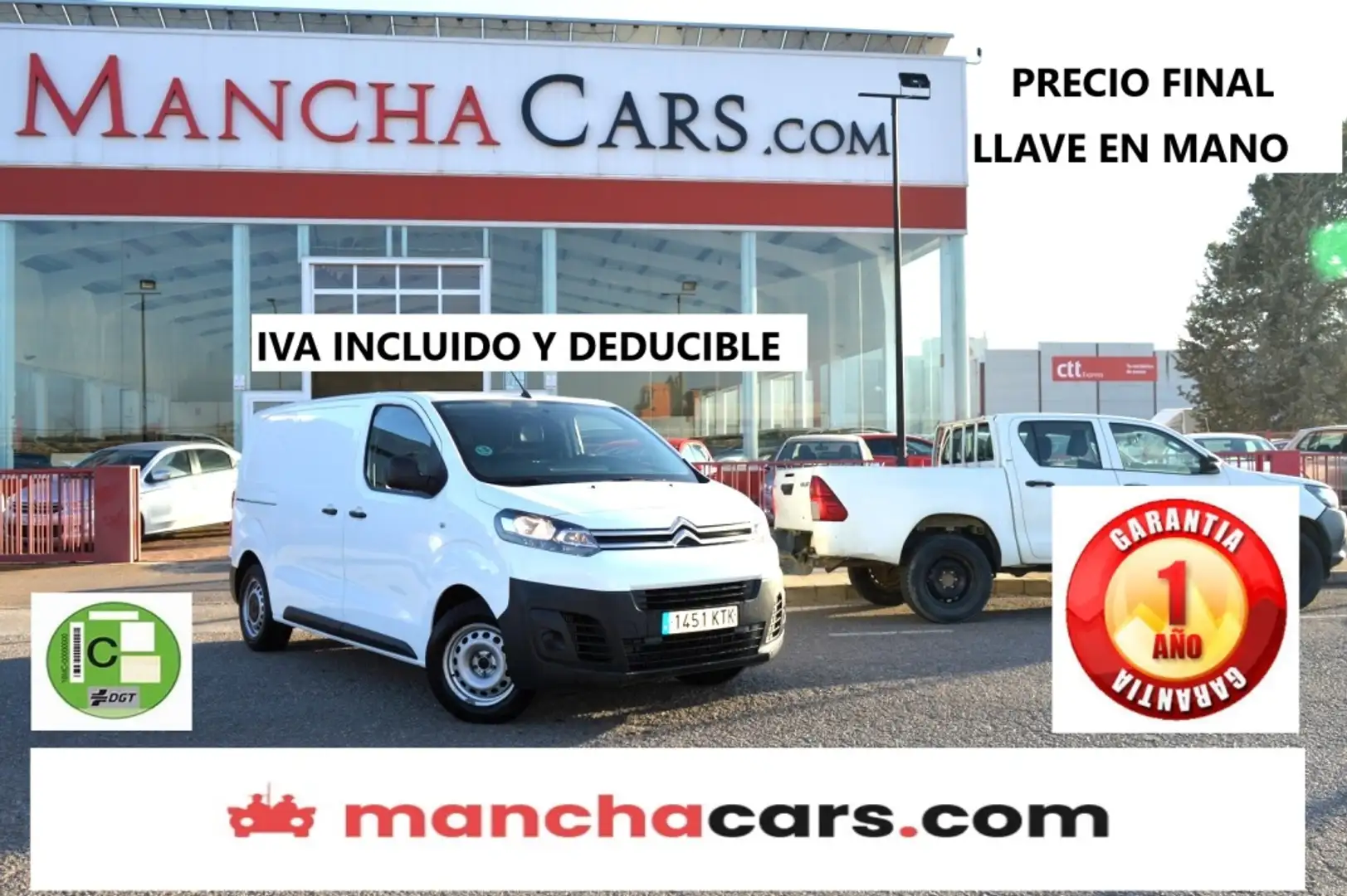 Citroen Jumpy Fg. BlueHDI Talla M Confort 95 Blanco - 1
