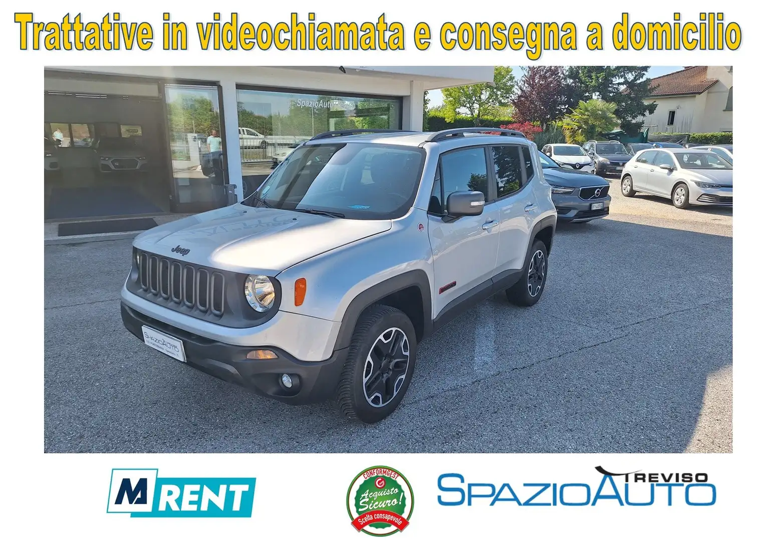 Jeep Renegade 2.0 mjt Trailrated 4wd 170cv auto Grigio - 1