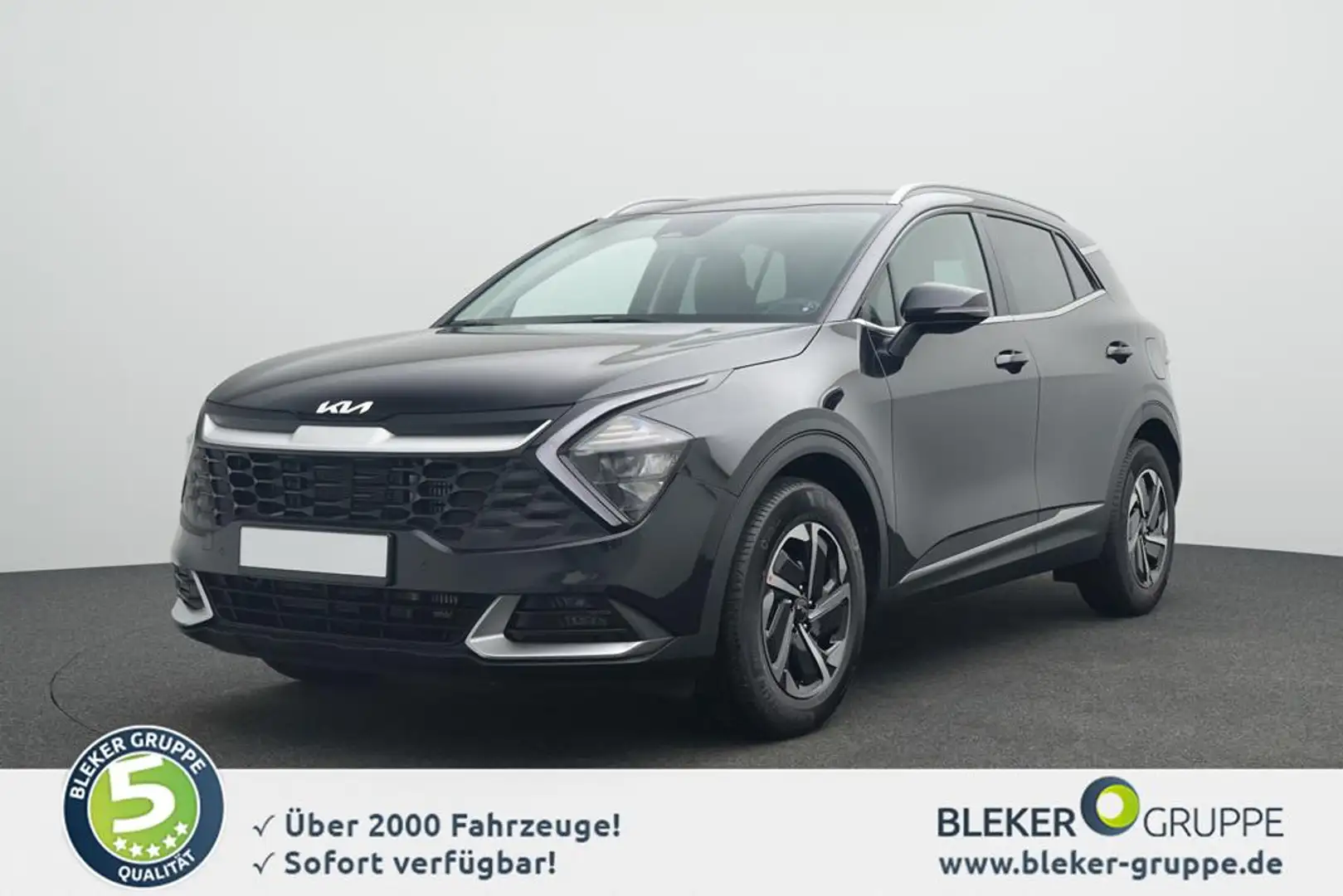 Kia Sportage 1.6T 48V 2WD DCT VIS KOM Zwart - 1